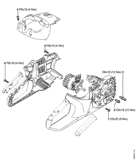 Tightening torques Battery chain saws (MSA) MSA 160 C-B Stihl