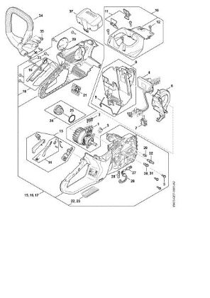 Picture of Electric motor, Electronic module, Handle housing MSA 220.0 C-B