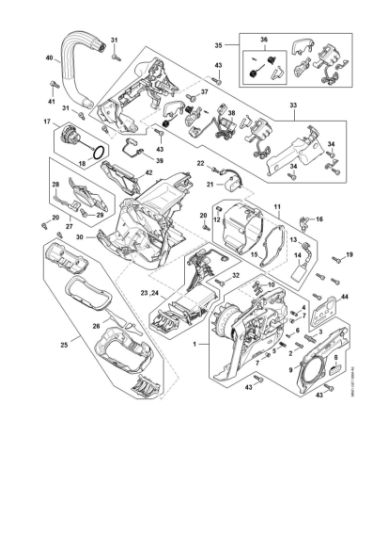 Picture of Electric motor, Electronic module, Handle housing MSA 220.0 T