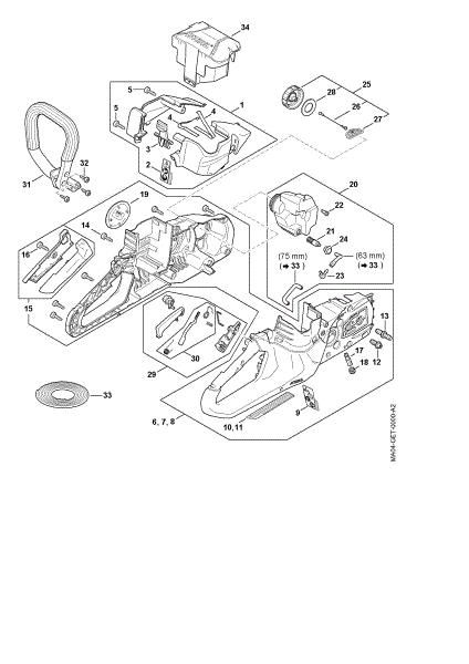 Picture of Handle housing, Shroud MSA 60.0 C-B