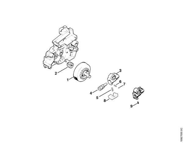 Oil pump Electric chain saws (MSE) E 14 Stihl
