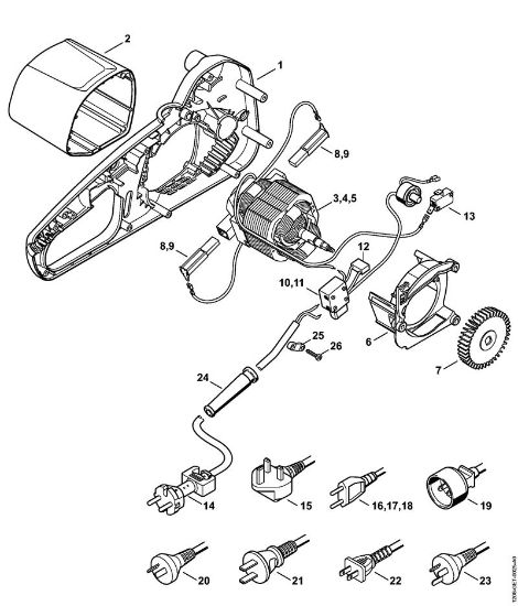 Electric motor Electric chain saws (MSE) MSE 141 C-Q Stihl
