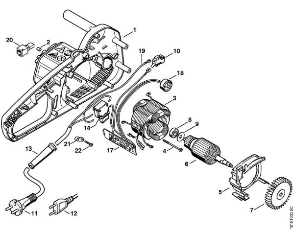 Electric motor MSE 200 C Electric chain saws (MSE) MSE 200 C-BQ Stihl