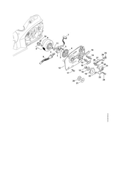 Picture of Oil pump, Chain sprocket MSE 250 C-Q
