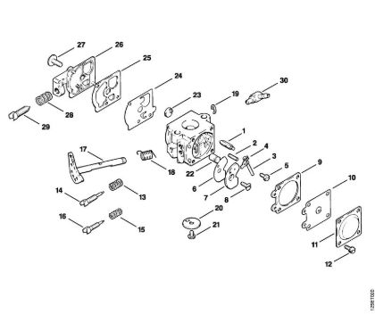 Carburetor WA-99 (27.1986) Gasoline chain saws (MS) 009 E Stihl