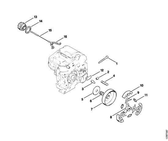 Clutch Gasoline chain saws (MS) 009 LQ Stihl