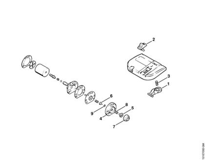 Air filter, Oil pump (32.88), (8.88) Gasoline chain saws (MS) 012 AVTEQ Stihl