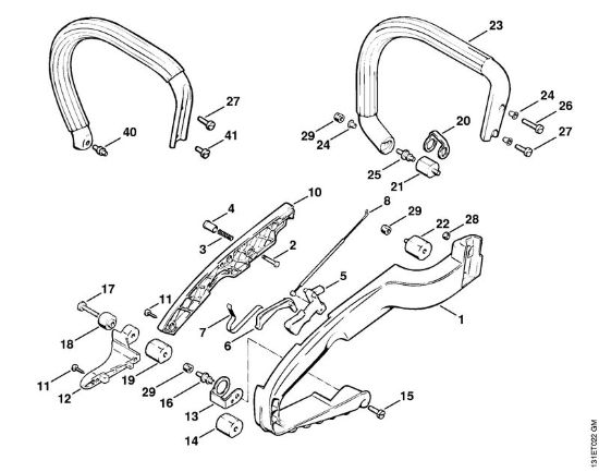 Handle Gasoline chain saws (MS) 012 AVTEQ Stihl