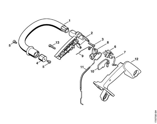 Handlebar Gasoline chain saws (MS) 019 T Stihl