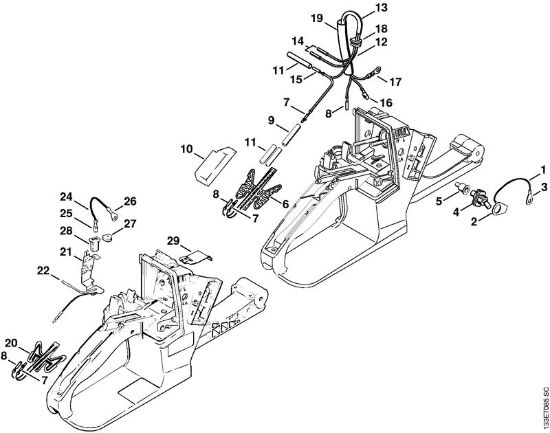 Heating Gasoline chain saws (MS) 026 WVH Stihl