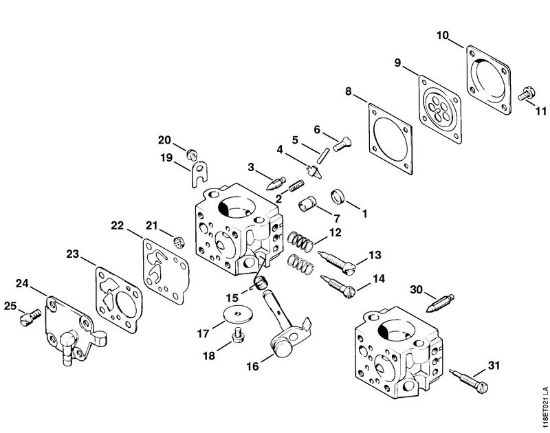 Carburetor Tillotson Gasoline chain saws (MS) 028 Stihl
