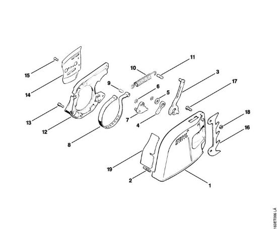 Chain brake Gasoline chain saws (MS) 032 AVEW Stihl