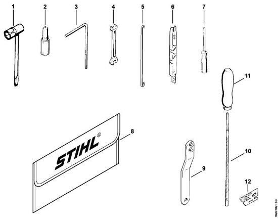 Tools, Extras Gasoline chain saws (MS) 032 AVEW Stihl