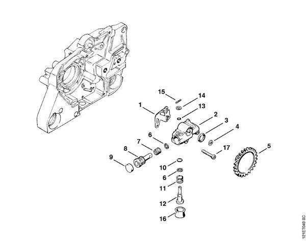 Oil pump Gasoline chain saws (MS) 038 W Stihl