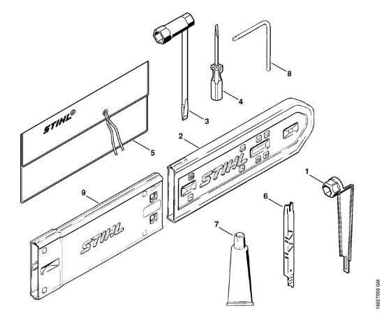 Tools, Extras Gasoline chain saws (MS) 039 Stihl