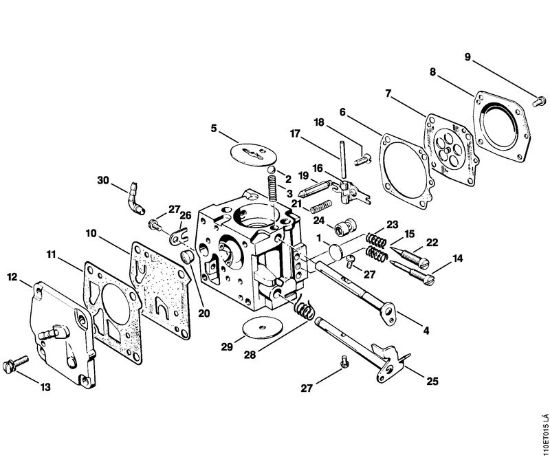 Carburetor Gasoline chain saws (MS) 041 AVQ Stihl
