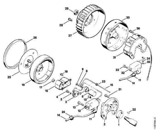 Ignition system Gasoline chain saws (MS) 041 AVQ Stihl