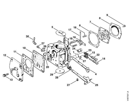 Carburetor Gasoline chain saws (MS) 041 G Stihl