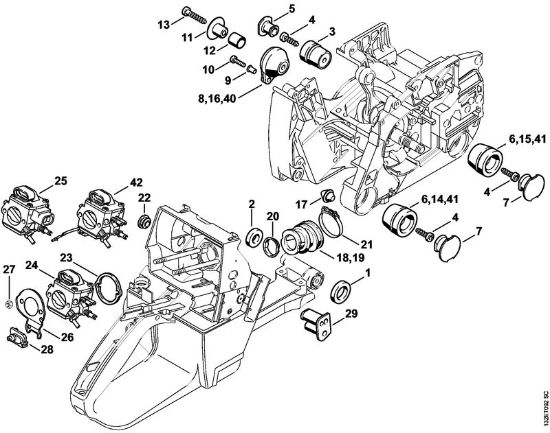 AV system Gasoline chain saws (MS) 044 Stihl