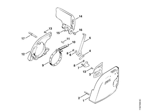 Chain brake Gasoline chain saws (MS) 045 AVEQ Stihl