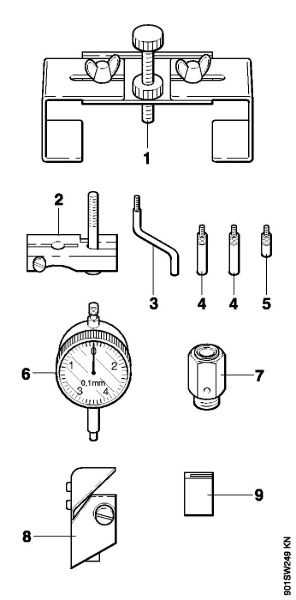 Ignition timing unit with dial gauge Gasoline chain saws (MS) 045 AVEQ Stihl