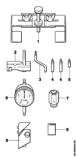 Ignition timing unit with dial gauge Gasoline chain saws (MS) 045 AVSE Stihl