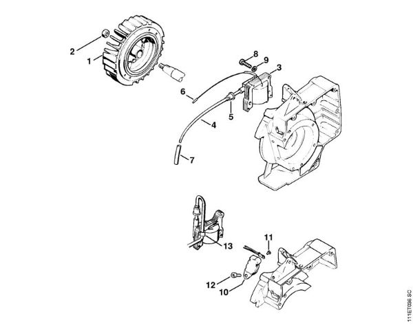 Ignition system Gasoline chain saws (MS) 051 Stihl
