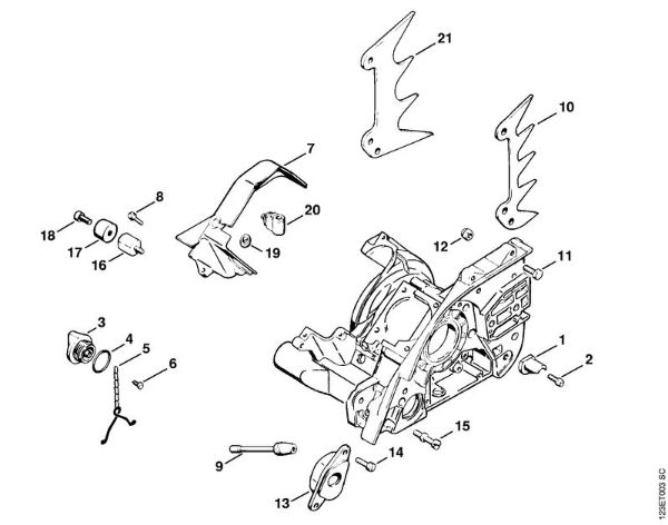 Fan shroud Gasoline chain saws (MS) 056 M Stihl