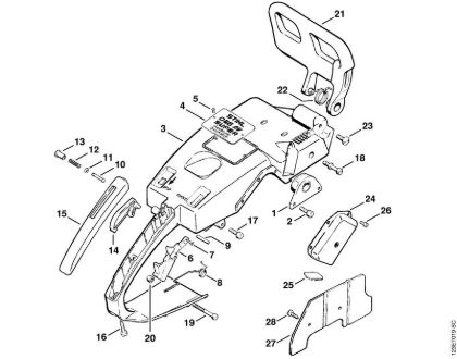 Handle frame Gasoline chain saws (MS) 056 M Stihl