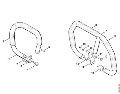 Handlebar Gasoline chain saws (MS) 056 S Stihl