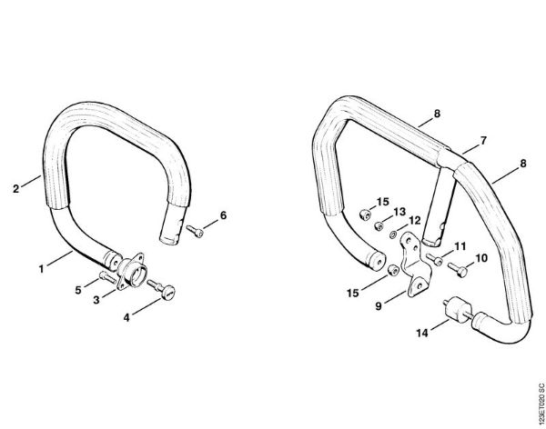 Handlebar Gasoline chain saws (MS) 056 S Stihl