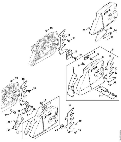 Chain sprocket cover Gasoline chain saws (MS) 064 Stihl