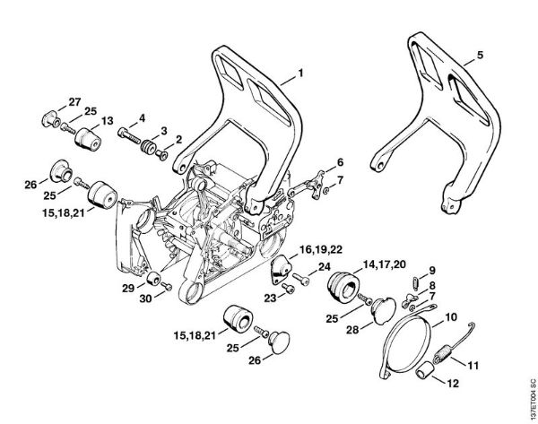 AV system Gasoline chain saws (MS) 066 Stihl