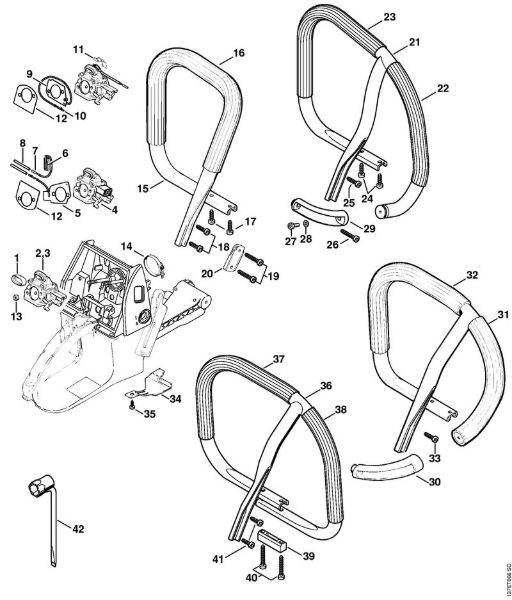 Handlebar Gasoline chain saws (MS) 066 Stihl