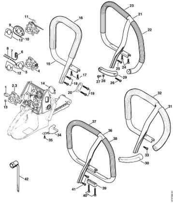 Handlebar Gasoline chain saws (MS) 066 M Stihl