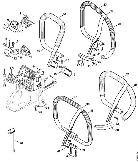 Handlebar Gasoline chain saws (MS) 066 MR Stihl