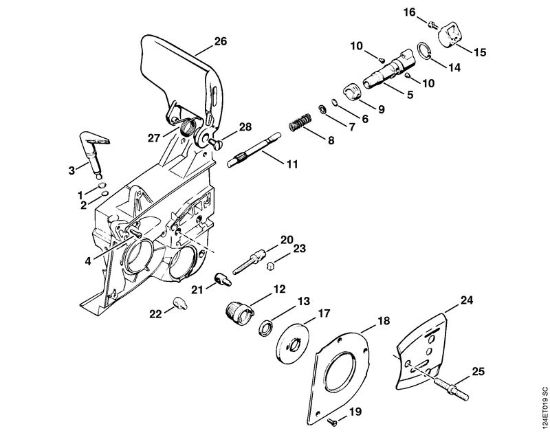 Oil pump Gasoline chain saws (MS) 076 S Stihl