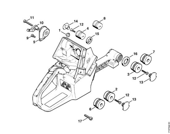 AV system Gasoline chain saws (MS) 088 Stihl