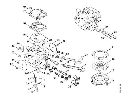 Carburetor HT-12 Gasoline chain saws (MS) 088 Stihl