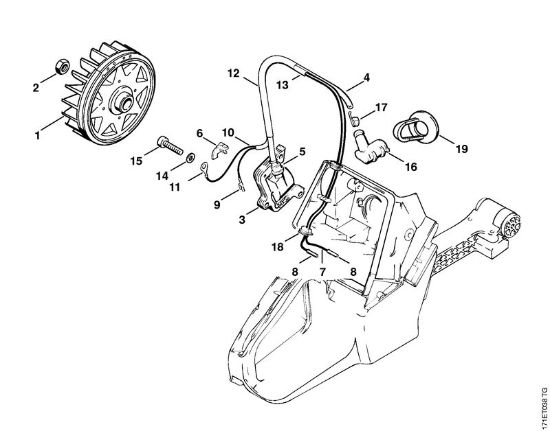 Ignition system Gasoline chain saws (MS) 088 Stihl