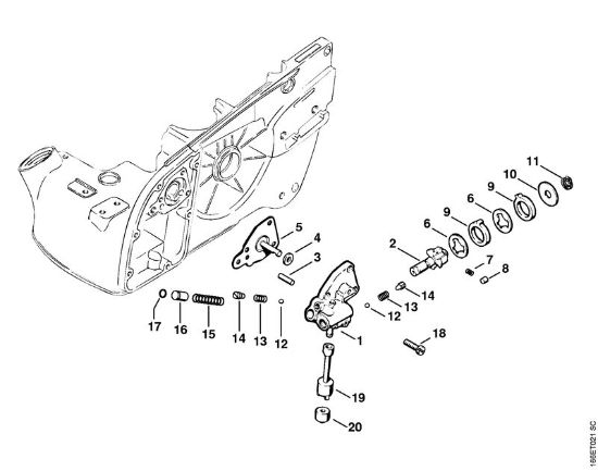Oil pump Gasoline chain saws (MS) 090 Stihl