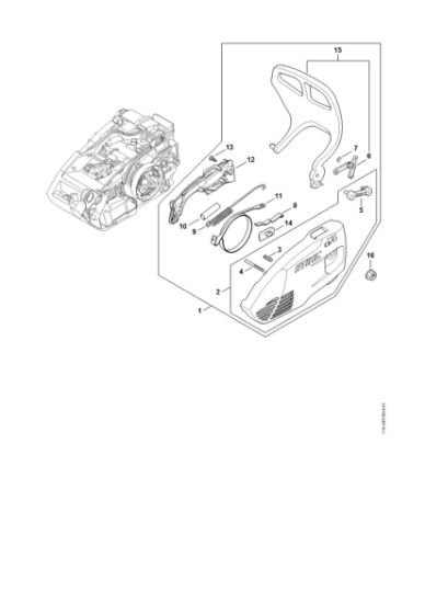Picture of Chain sprocket cover MS 151 TC-E