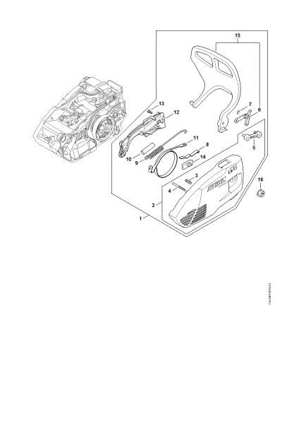 Picture of Chain sprocket cover MS 151 TC-E