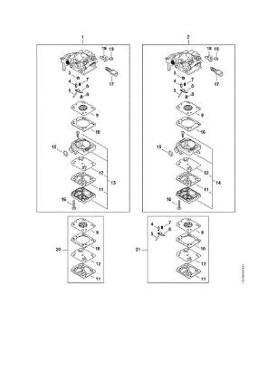 Picture of Carburetor parts MS 162