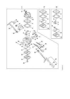 Picture of Carburetor 1139/25 MS 181 C-BE
