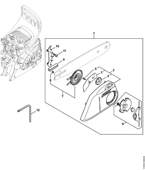 Quick chain tensioner MS 181 C Gasoline chain saws (MS) MS 181 C-BE Stihl