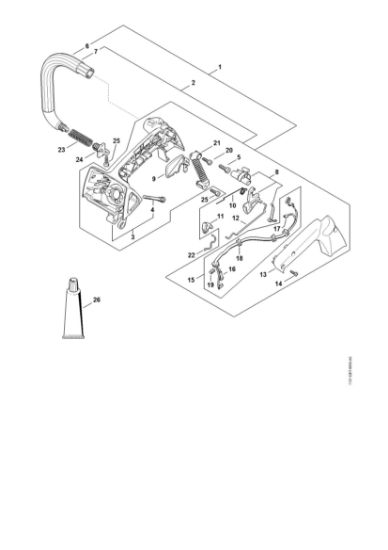 Picture of Handle housing MS 192 TC-E
