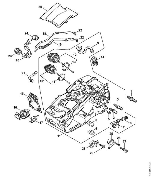 Motor housing Gasoline chain saws (MS) MS 193 C-E Stihl