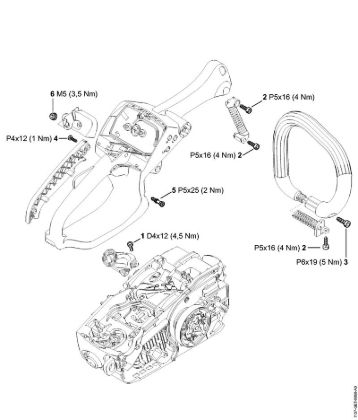 Tightening torques Gasoline chain saws (MS) MS 193 C-E Stihl