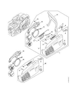 Picture of Chain sprocket cover MS 194 C-E